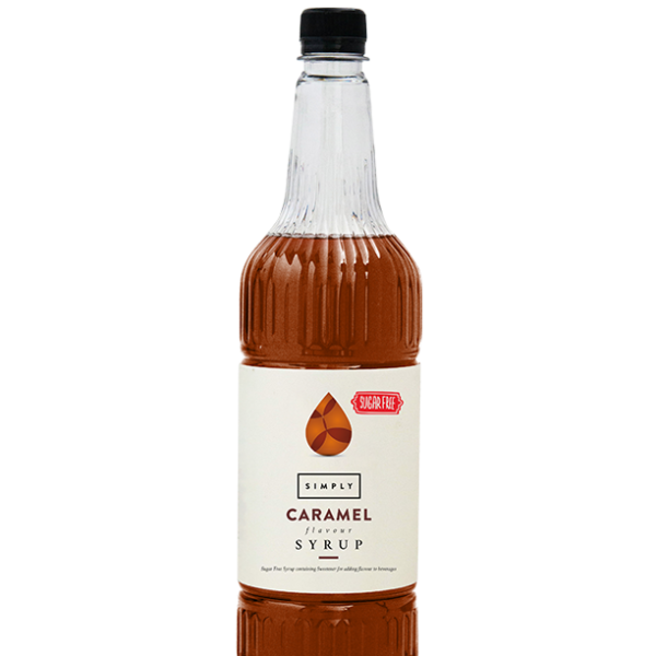 Simply Syrups Sugar Free Caramel Syrup 1 x 1 Litre Bottle Coffee 1652